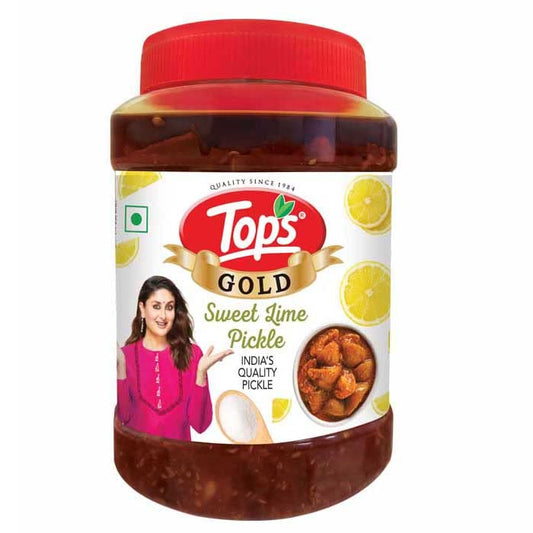 TOPS Gold Sweet Lime Pickle - 950 gm | Trans Fat-Free, No Artificial Preservatives