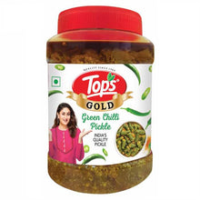 TOPS Green Chilli Pickle - 900 gm | Trans Fat-Free, Mustard Oil