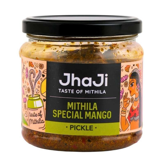 JhaJi Mithila Special Mango Pickle 250g | Bihari Style Aam Ka Achaar | Sun-Dried & Tangy