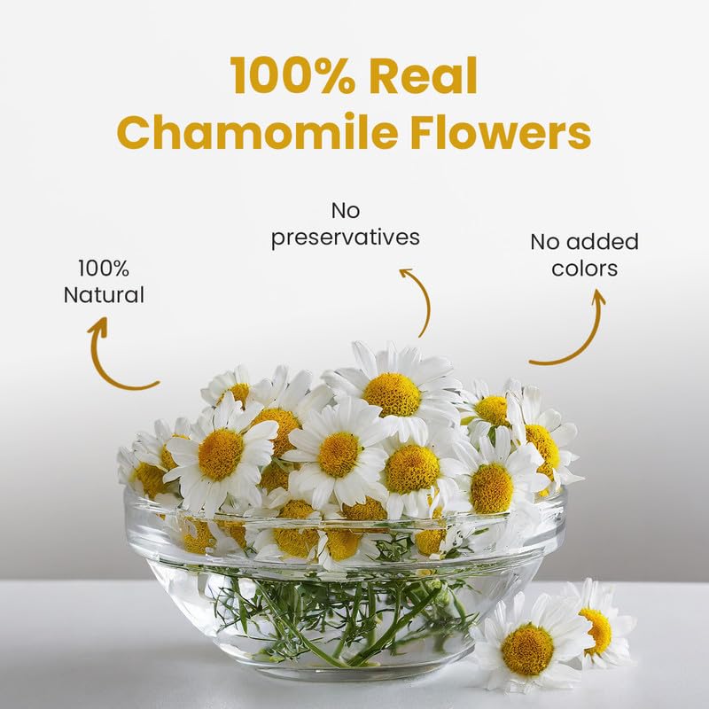 BLUE TEA Chamomile Tea - 30 g - Caffeine Free Herbal Tea - 30+ Cups