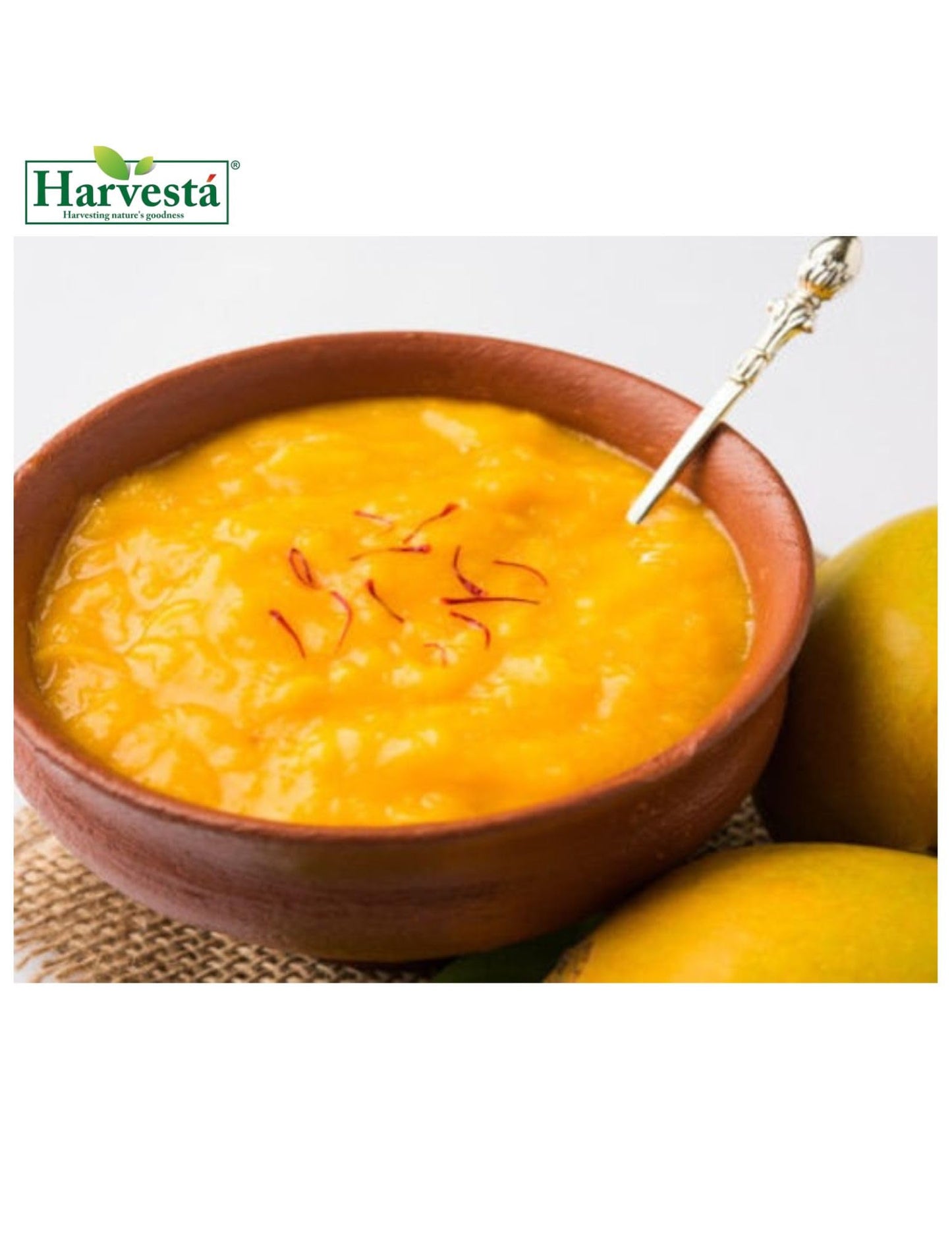 Harvesta Canned Fruits Mango Pulp Duo – 850g Kesar & Alphonso