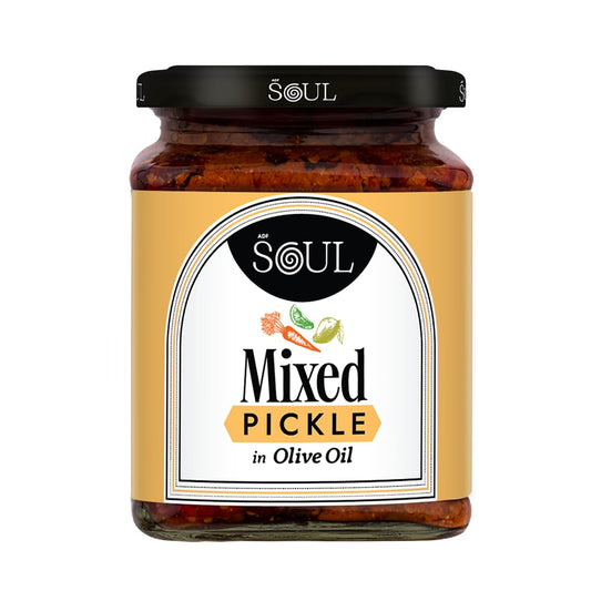 ADF Soul Mixed Pickle - 275g | Flavorful Veggie Mix in Olive Oil