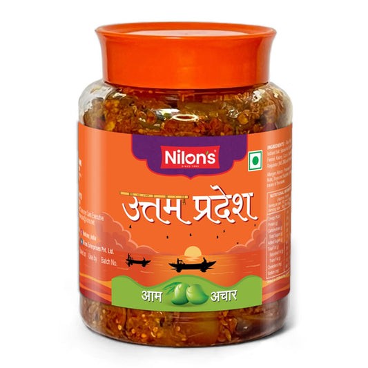 Nilon's Uttam Pradesh Mango Pickle 500g - Spicy UP-Style Aam Ka Achar