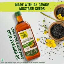 Tata Simply Better Cold Pressed Mustard Oil, 1L - A1 Grade Mustard Seeds, Cholesterol Free