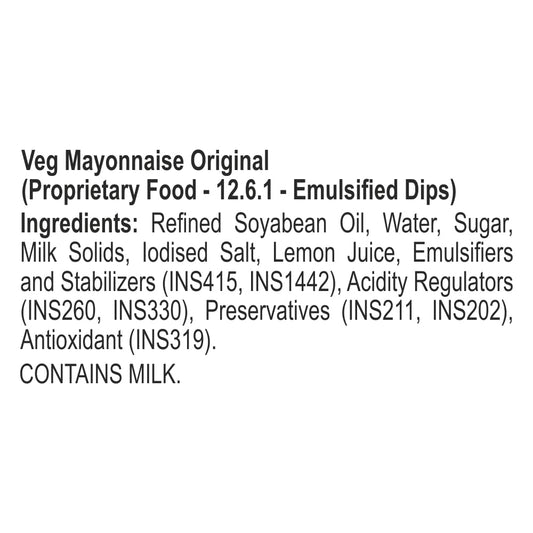 Dr. Oetker FunFoods Veg Mayonnaise Original, 900g - Trans Fat Free