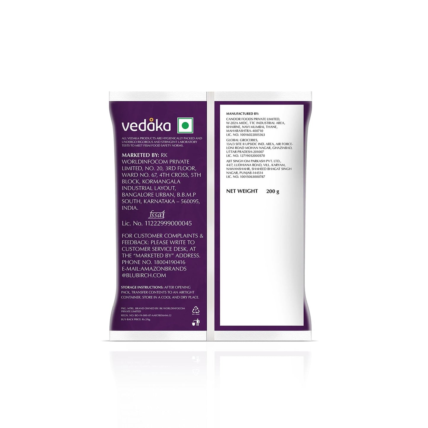 Vedaka Black Raisins, 200gm - Fresh & Sweet Dried Fruits
