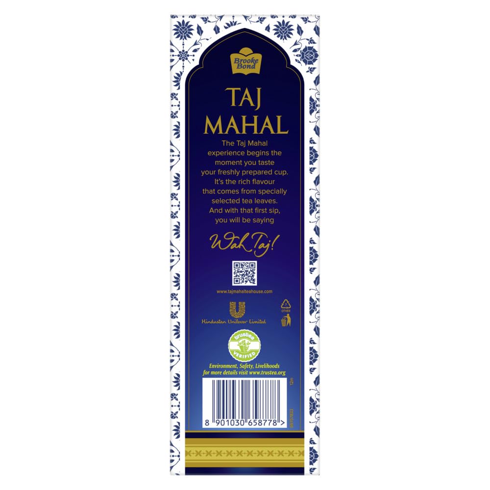 Taj Mahal Black Tea, 1kg - Long Leaves, Rich Flavor