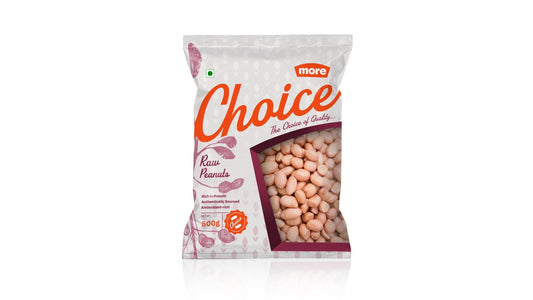 More Raw Peanuts, 500g Pouch - Rich in Fiber and Antioxidants