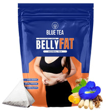BLUE TEA Belly Tea - 30 Pyramid Tea Bags - Caffeine Free - Plant-Based