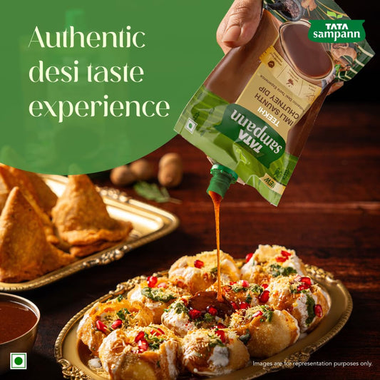 Tata Sampann Teekhi Imli Saunth Chutney Dip, 200 g - Tangy Tamarind & Dry Ginger Flavor