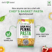 Chef's Basket Durum Wheat Penne Pasta | 500 gm Pouch | Vegetarian