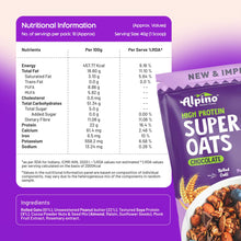 ALPINO Rolled Oats Chocolate 1kg – 22% Protein, No Added Sugar & Salt