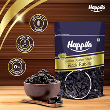 Happilo Afghani Black Raisins Seedless 250g | Dried Fruits | Vegetarian Snack