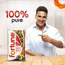 Fortune Kachi Ghani Mustard Oil, 1 Ltr Pouch - Rich in Omega 3 & 6