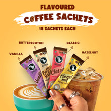Bevzilla Instant Coffee Powder Sachets - 60 Pouches, 4 Flavours, Arabica
