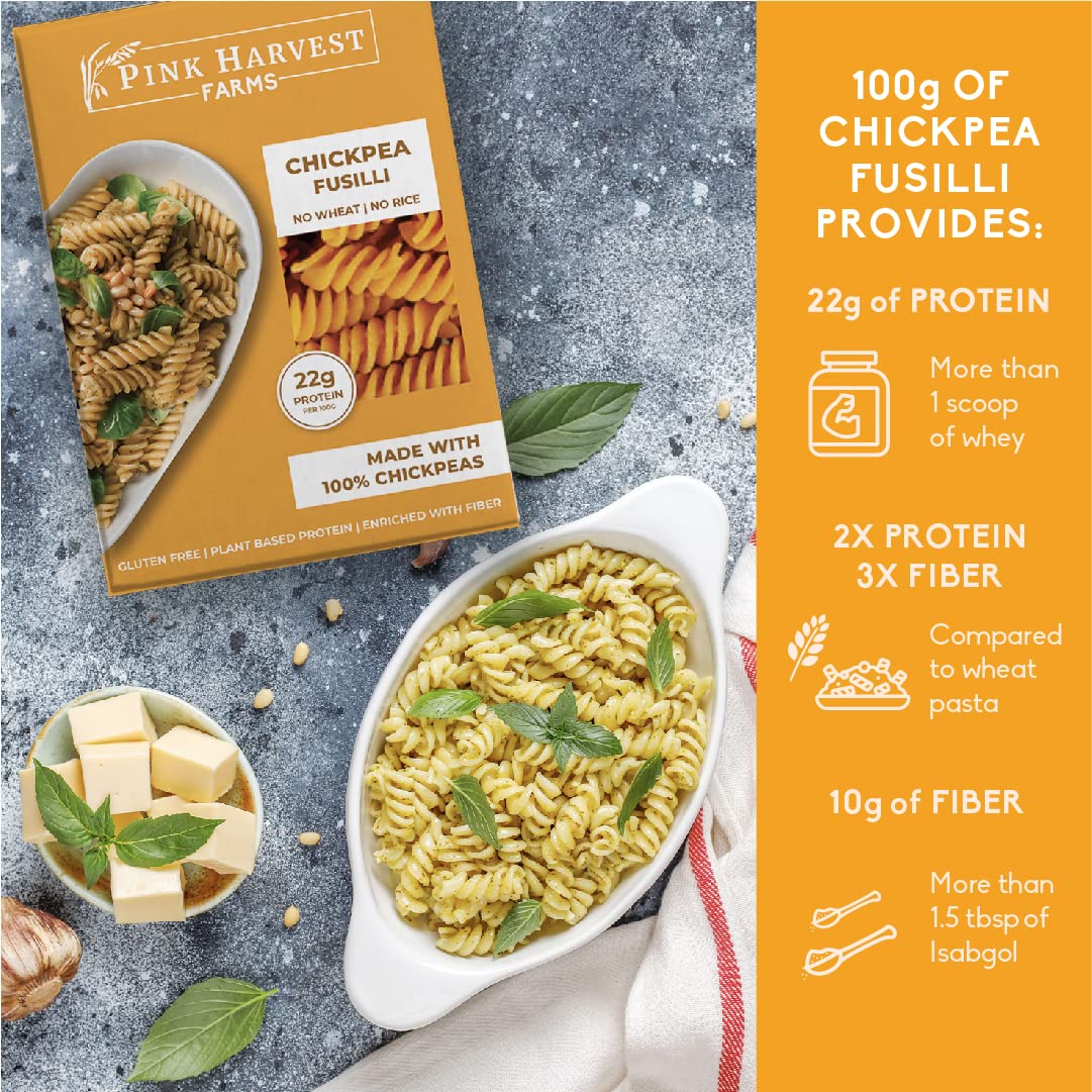 Pink Harvest Farms Chickpea Pasta - Vegan, Gluten Free, 200 g
