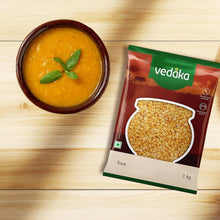 Vedaka Unpolished Toor Dal | 1 Kg Pack | Protein Source