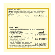Pravin Mango Pickle 500g Jar - No Preservatives, Low Oil