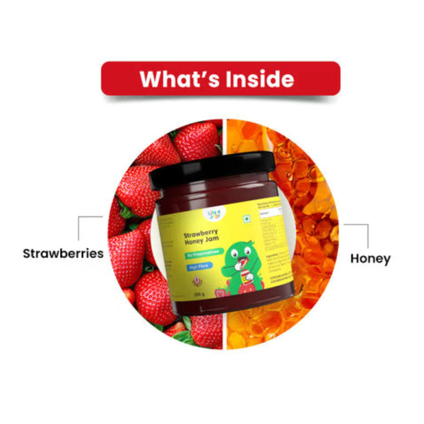 Little Joys Strawberry Honey Jam 250g | No Added Sugar, No Preservatives | Gut-Friendly Spread