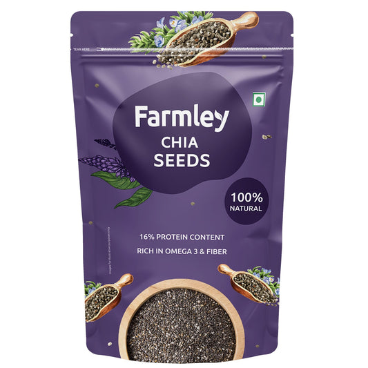 Farmley Chia Seeds 200g | Nutrient-Rich Superfood for Weight Management