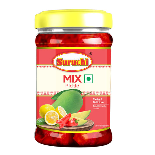 Suruchi Mix Pickle - 100g | Nimbu Mirchi Aam Achar | Ready to Eat Indian Pickle