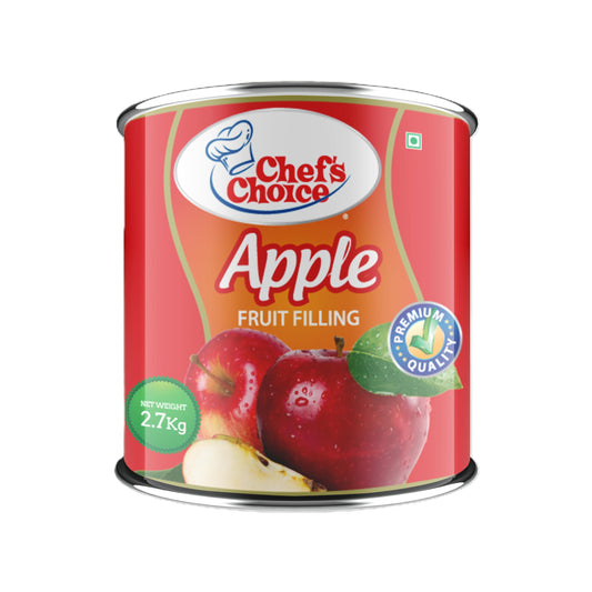 Chef's Choice Apple Fruit Filling Can - 2.7 Kg | Canned Fruits for Baking