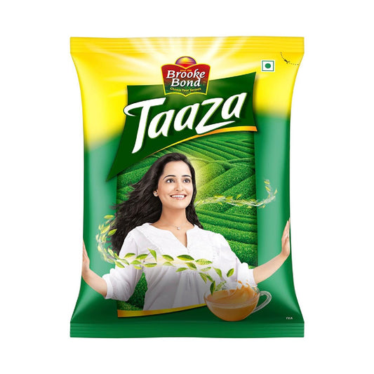 Taaza Tea 1 kg - Flavoured CTC Black Tea with Fresh Green Leaves