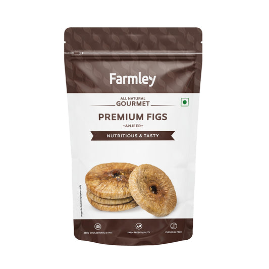 Farmley Dried Figs 200g | Low in Fat | Rich in Fiber & Calcium