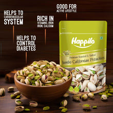 Happilo California Roasted & Salted Pistachios 200 g | Gluten-Free, Non-GMO, High Protein Nuts