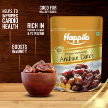 Happilo Dried Arabian Dates Pouch, 500 g | No Added Sugar | Gluten Free