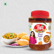 TOPS Gold Mixed Pickle - 900 gm | Infused with Traditional Spices, Trans Fat-Free