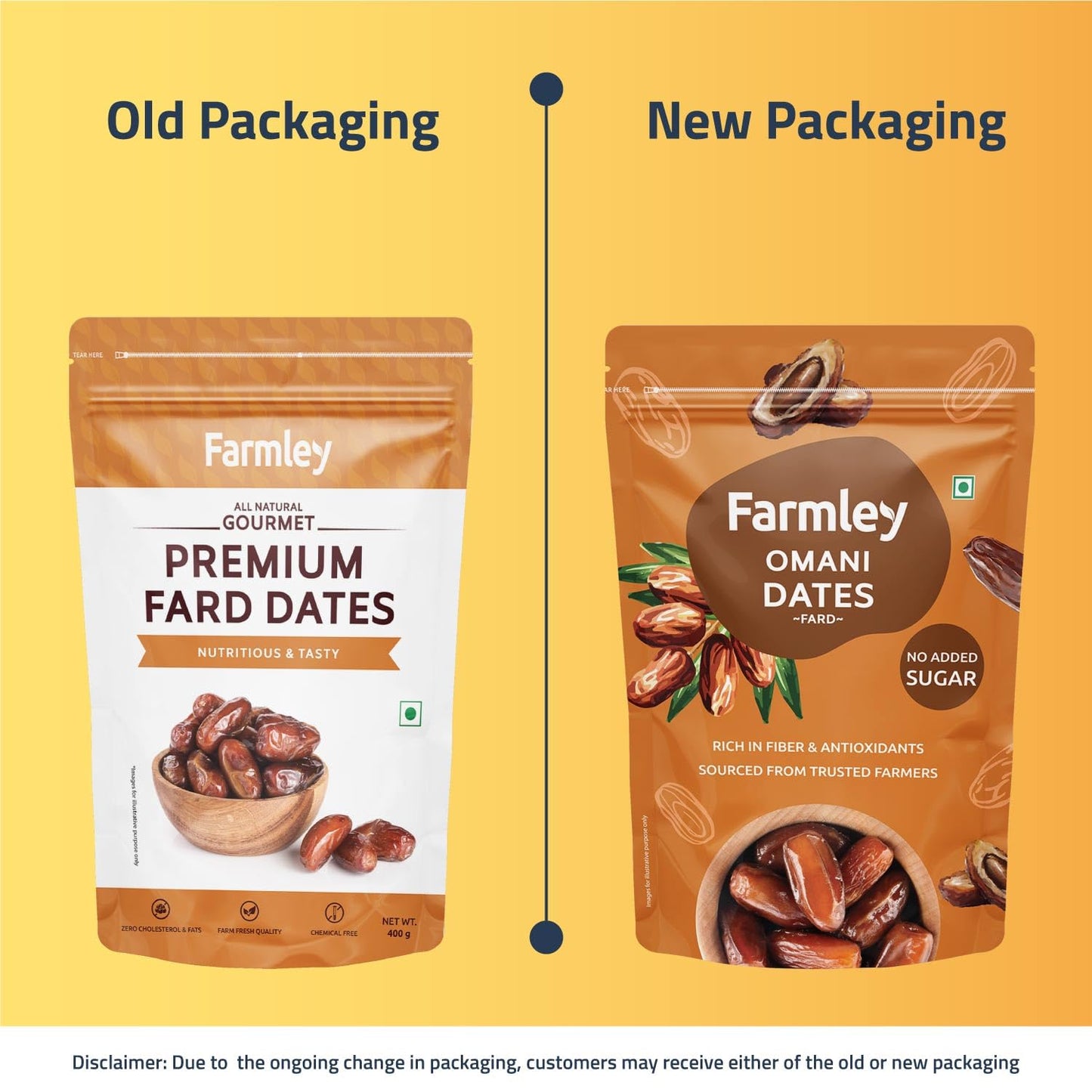 Farmley Omani Fard Dates, 400 g | Dried Fruits, High in Fiber