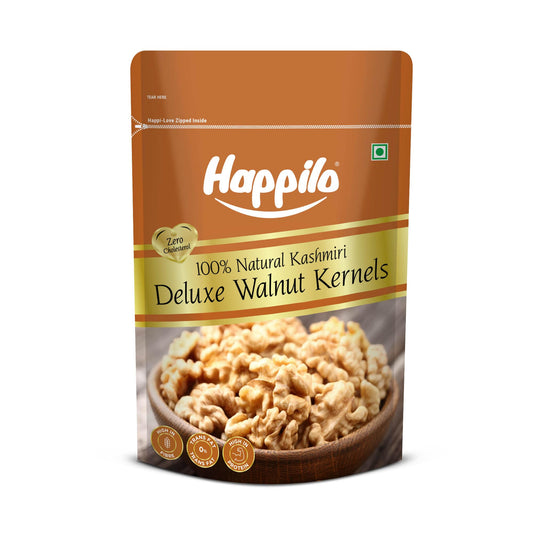 Happilo Walnuts 200g - No Shell, Rich in Omega-3, Protein