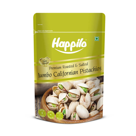 Happilo California Roasted & Salted Pistachios 200 g | Gluten-Free, Non-GMO, High Protein Nuts