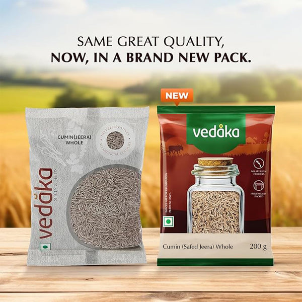 Vedaka Whole Jeera (Cumin) 200g - Cooking & Baking Supplies