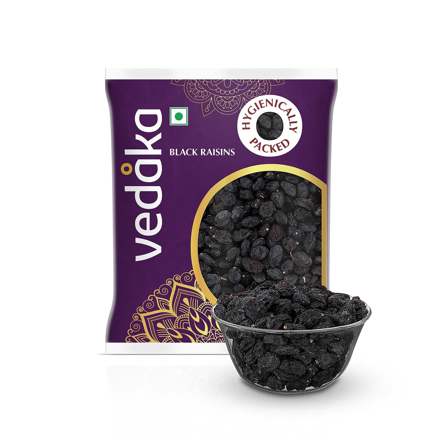Vedaka Black Raisins, 200gm - Fresh & Sweet Dried Fruits