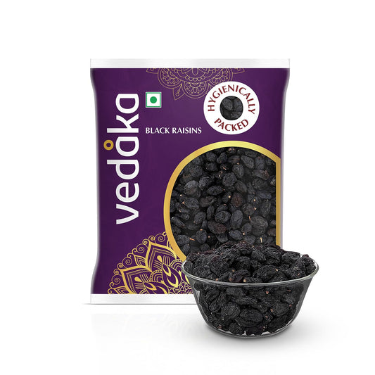 Vedaka Black Raisins, 200gm - Fresh & Sweet Dried Fruits