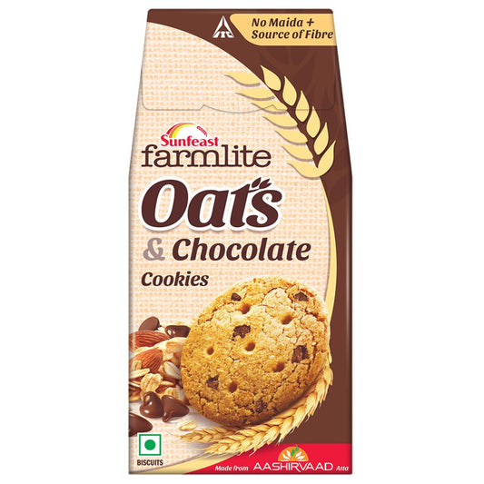Sunfeast Farmlite Oats Cookies with Chocolate, 150g - No Maida, Source of Fibre