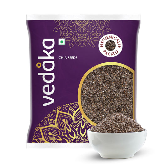 Vedaka Chia Seeds | 500 Gram | Packed with Protein & Calcium