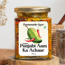 Homemade Love Punjabi Mango Pickle (250g) | Spicy Aam Ka Achaar with Mustard Oil