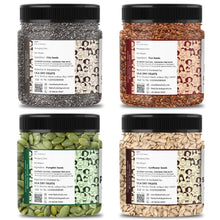 LILA DRY FRUITS Superseed Combo (Chia, Pumpkin, Sunflower & Flax) 1kg Jar Pack | Low-Calorie Diet Snack