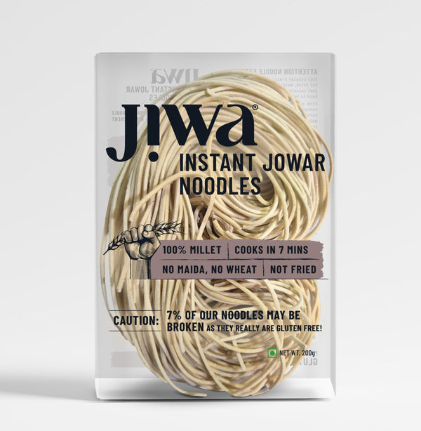 JIWA Instant Jowar Noodles | 200g Pack | Gluten Free, No Maida