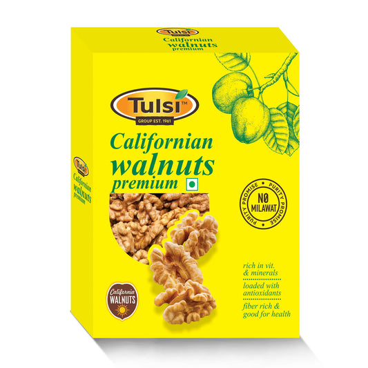Tulsi California Walnut Kernels 200g | Large Size | Rich in Omega-3 | Crunchy Nuts
