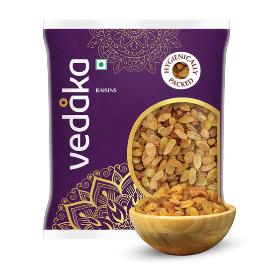 Vedaka Raisins | 500 Gram | Dried Grapes | Low Fat Snack