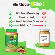 DiSano Peanut Butter 1Kg, Unsweetened, Gluten-Free, 30% Protein