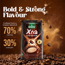 Continental Coffee Xtra Instant Coffee Powder | 200g Pouch | 70% Coffee 30% Chicory | Medium Roast