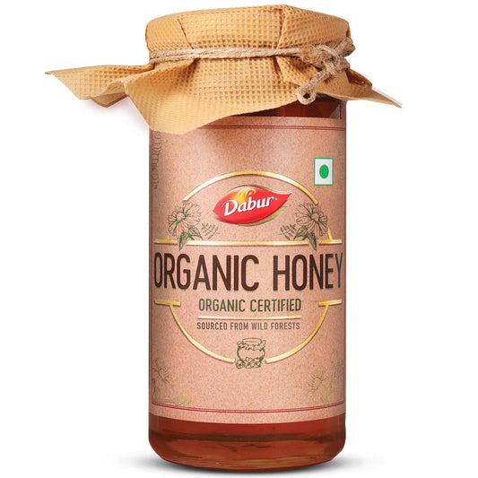 Dabur Organic Honey - 500g | Raw & Unprocessed | NPOP Certified