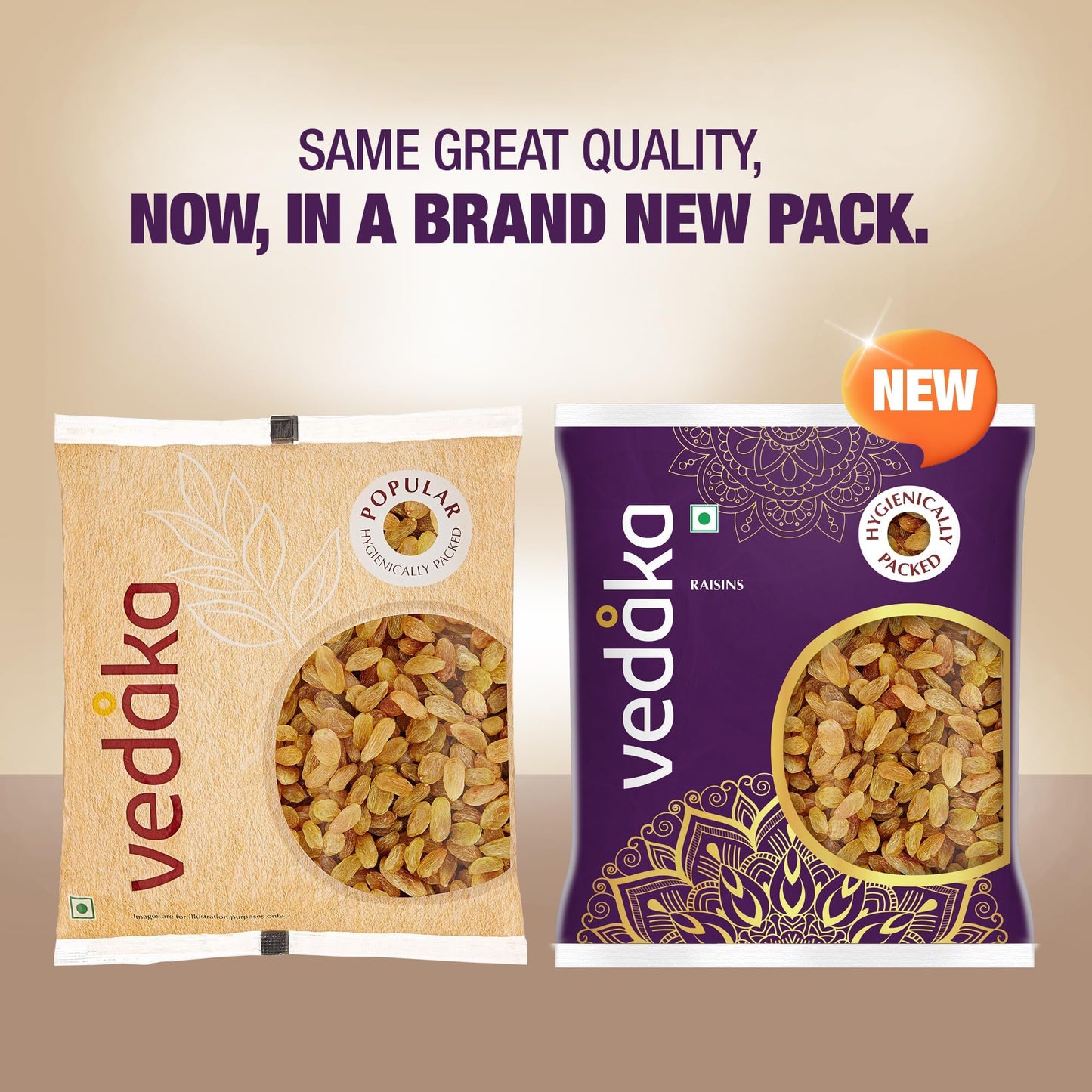 Vedaka Raisins | 500 Gram | Dried Grapes | Low Fat Snack