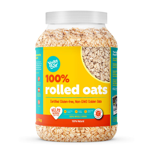 Yogabar Rolled Oats 1 kg Jar | Gluten Free, Non-GMO Breakfast