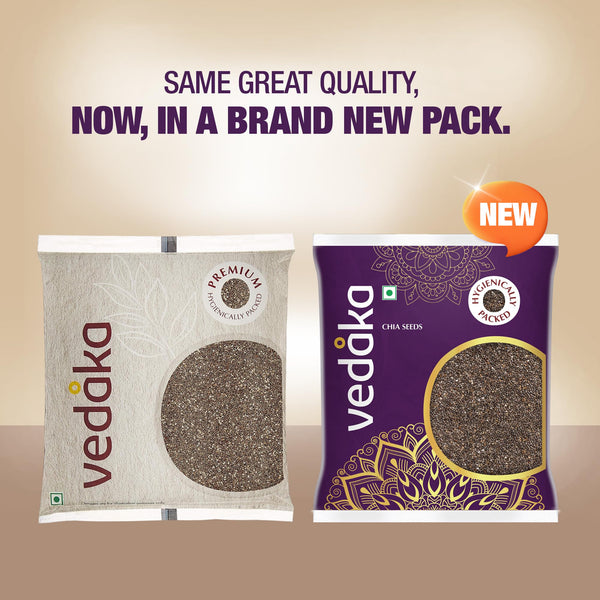 Vedaka Chia Seeds | 500 Gram | Packed with Protein & Calcium